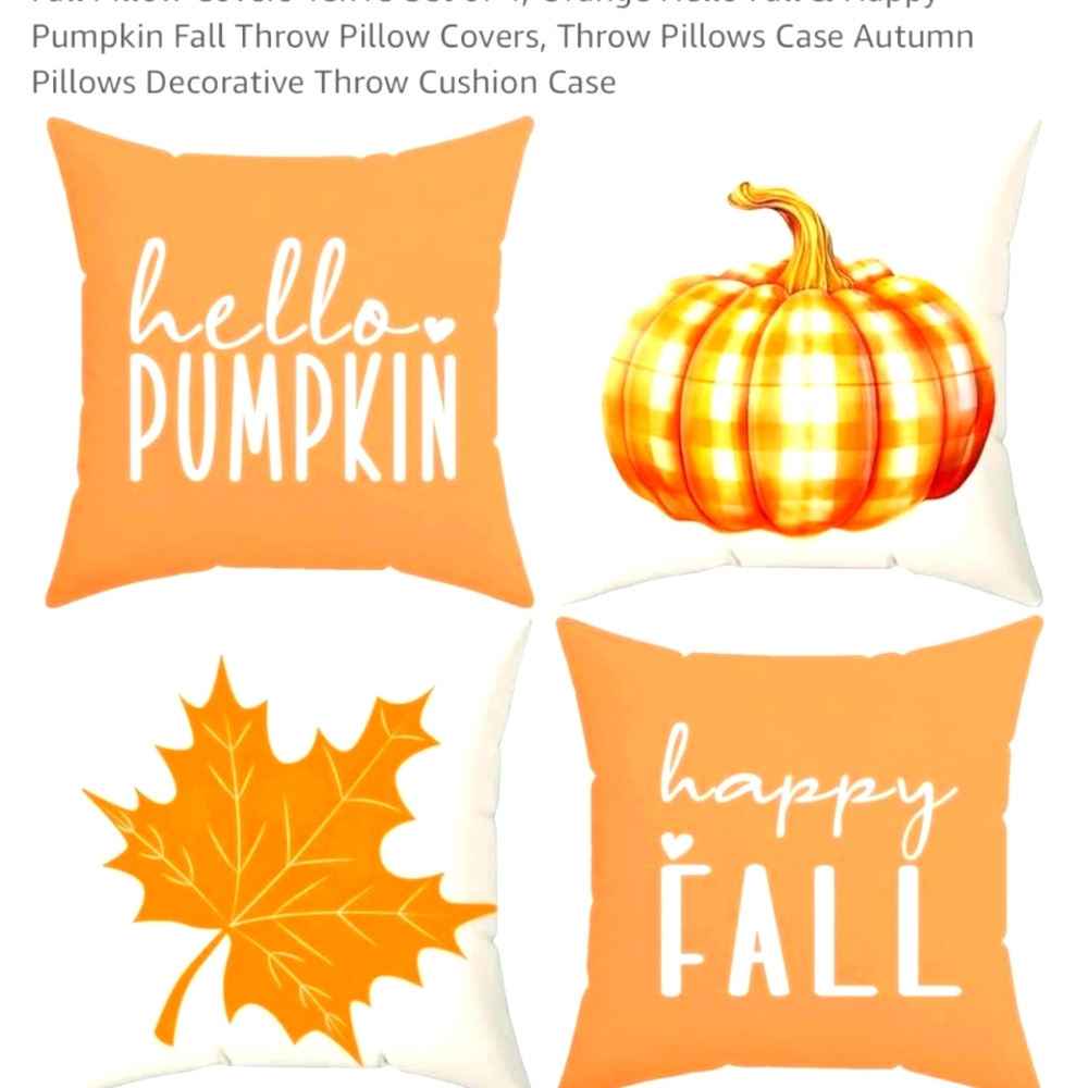 Fall Pilllow Covers 18×18.